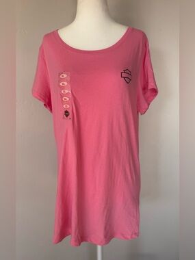Harley-Davidson Pink Breast Cancer Awareness Short Sleeve Tee XL